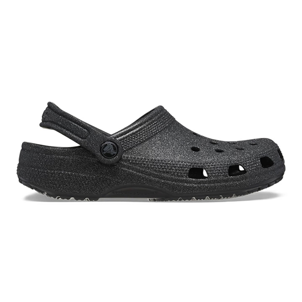Crocs Classic Glitter Clog - Black Glitter